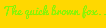 Image with Font Color 89F505 and Background Color FFD800